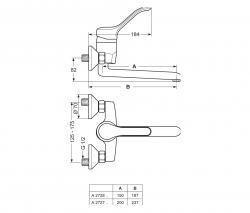 Ideal Standard Cera L Wand-Küchenarmatur, Auslauf 150 mm - 2