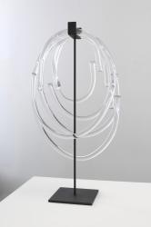 SkLO lasso object clear w/ steel table stand dark oxidized - 1