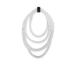 SkLO lasso object clear w/ steel wall hook dark oxidized - 2