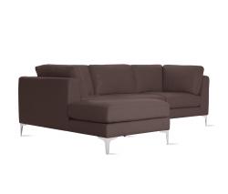 Design Within Reach Albert Sectional Chaise Left в коже - 2