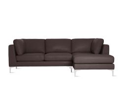 Design Within Reach Albert Sectional Chaise Right в коже - 1
