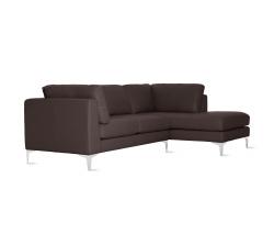 Design Within Reach Albert Sectional Chaise Right в коже - 2