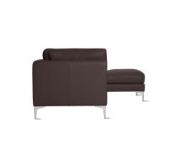 Design Within Reach Albert Sectional Chaise Right в коже - 3