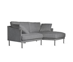 Design Within Reach Camber Compact Sectional с обивкой из ткани, Right, Onyx Legs - 2