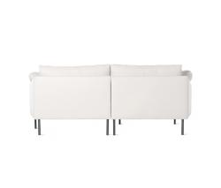 Design Within Reach Camber Compact Sectional в коже, Left, Onyx Legs - 5