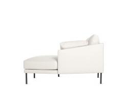 Design Within Reach Camber Compact Sectional в коже, Right, Onyx Legs - 4