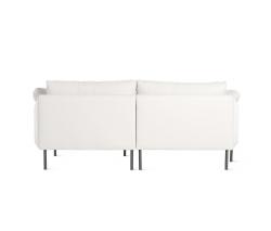 Design Within Reach Camber Compact Sectional в коже, Right, Onyx Legs - 5