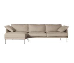 Design Within Reach Camber Full Sectional с обивкой из ткани, Left, стальные ножки - 1