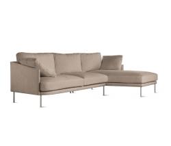 Design Within Reach Camber Full Sectional с обивкой из ткани, Right, стальные ножки - 2