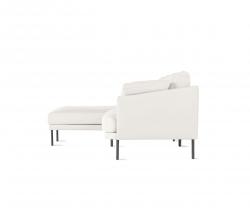 Design Within Reach Camber Full Sectional в коже, Left, Onyx Legs - 3