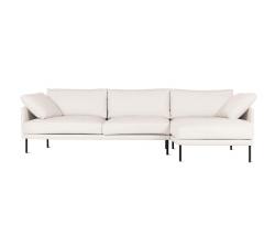Design Within Reach Camber Full Sectional в коже, Right, Onyx Legs - 1