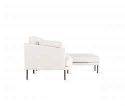 Design Within Reach Camber Full Sectional в коже, Right, Onyx Legs - 3