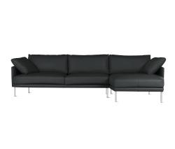 Design Within Reach Camber Full Sectional в коже, Right, стальные ножки - 1
