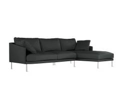 Design Within Reach Camber Full Sectional в коже, Right, стальные ножки - 2