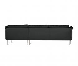 Design Within Reach Camber Full Sectional в коже, Right, стальные ножки - 4