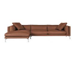 Design Within Reach Como Sectional Chaise в коже, Left - 1