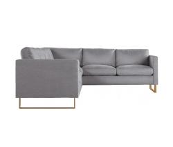 Design Within Reach Goodland Large Sectional с обивкой из ткани, Left, ножки из бронзы - 2