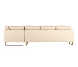 Design Within Reach Goodland Large Sectional в коже, Left, ножки из бронзы - 3