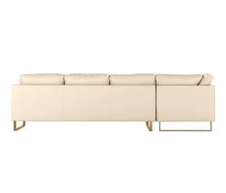 Design Within Reach Goodland Large Sectional в коже, Right, ножки из бронзы - 3