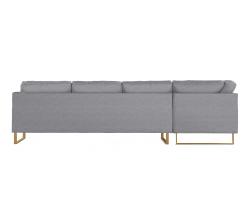 Design Within Reach Goodland Large Sectional с обивкой из ткани, Right, ножки из бронзы - 3