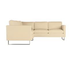 Design Within Reach Goodland Small Sectional в коже, стальные ножки - 2