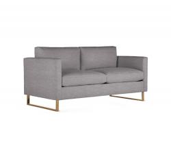 Design Within Reach Goodland Two-Seater диван с обивкой из ткани, ножки из бронзы - 2