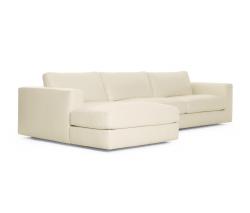 Design Within Reach Reid Sectional Chaise Left в коже - 2