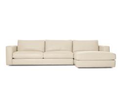 Design Within Reach Reid Sectional Chaise Right в коже - 1