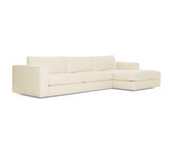Design Within Reach Reid Sectional Chaise Right в коже - 2