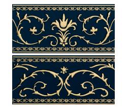 Petracer's Ceramics Grand Elegance Gold narciso B oro su blu - 2