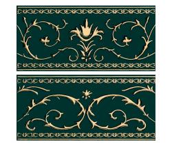 Petracer's Ceramics Grand Elegance Gold narciso B oro su verde - 2