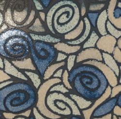 Petracer's Ceramics Tango amore su fondo blu - 1