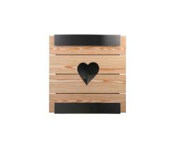 keilbach Glasnost.Wood.Heart Mailbox - 2