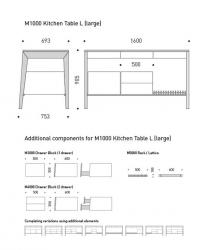 MINT Furniture Kitchen Counter large - 5