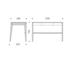 MINT Furniture Writing Desk with drawer - 2