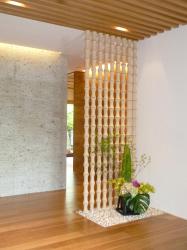 Kenzan Bamboo screen in-situ - 2