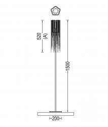 Willowlamp Scalloped Willow 150 Standing Lamp - 4