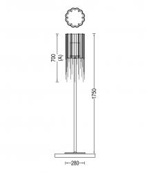 Willowlamp Scalloped Willow 280 Standing Lamp - 4