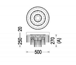 Willowlamp 3-Tier - 500 - ceiling mounted - 2