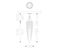 Willowlamp Circular Pod 150 подвесной светильник - 4