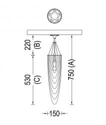 Willowlamp Circular Pod 150 подвесной светильник - 5