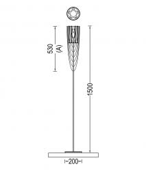 Willowlamp Circular Pod 150 Standing Lamp - 4