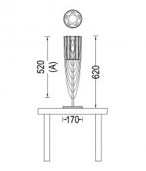 Willowlamp Circular Pod 150 настольный светильник - 6