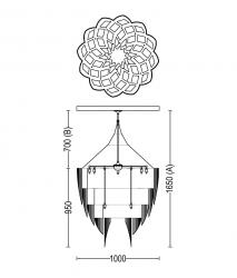 Willowlamp Protea - 1000 - suspended - 9