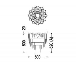 Willowlamp Protea - 500 - ceiling mounted - 2