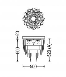 Willowlamp Protea - 500 - ceiling mounted - 3