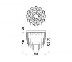 Willowlamp Protea - 700 - ceiling mounted - 2