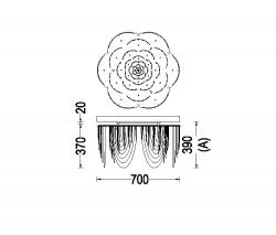 Willowlamp Rose - 700 - suspended | option straight/looped - 4