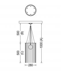 Willowlamp Circular Cropped 280 подвесной светильник - 6