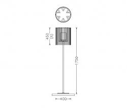 Willowlamp Circular Cropped 400 Standing Lamp - 4